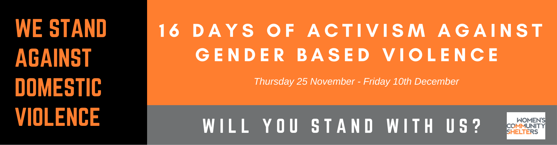 16 Days of Activism Campaign